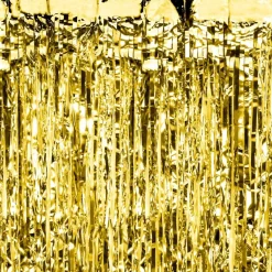 Partyvorhang lang Gold