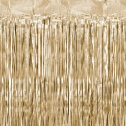 Partyvorhang lang Satin Gold