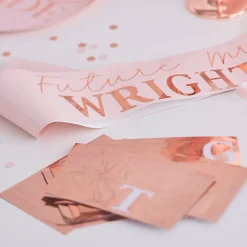 Personalisierbare Schärpe "Future Mrs" Roségold