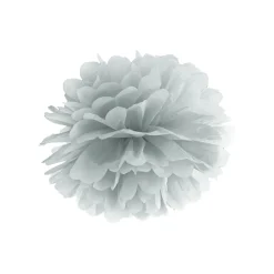 Pom Pom Ø 35cm Silber