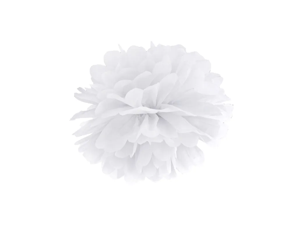 Pom Pom Ø 25cm Weiß