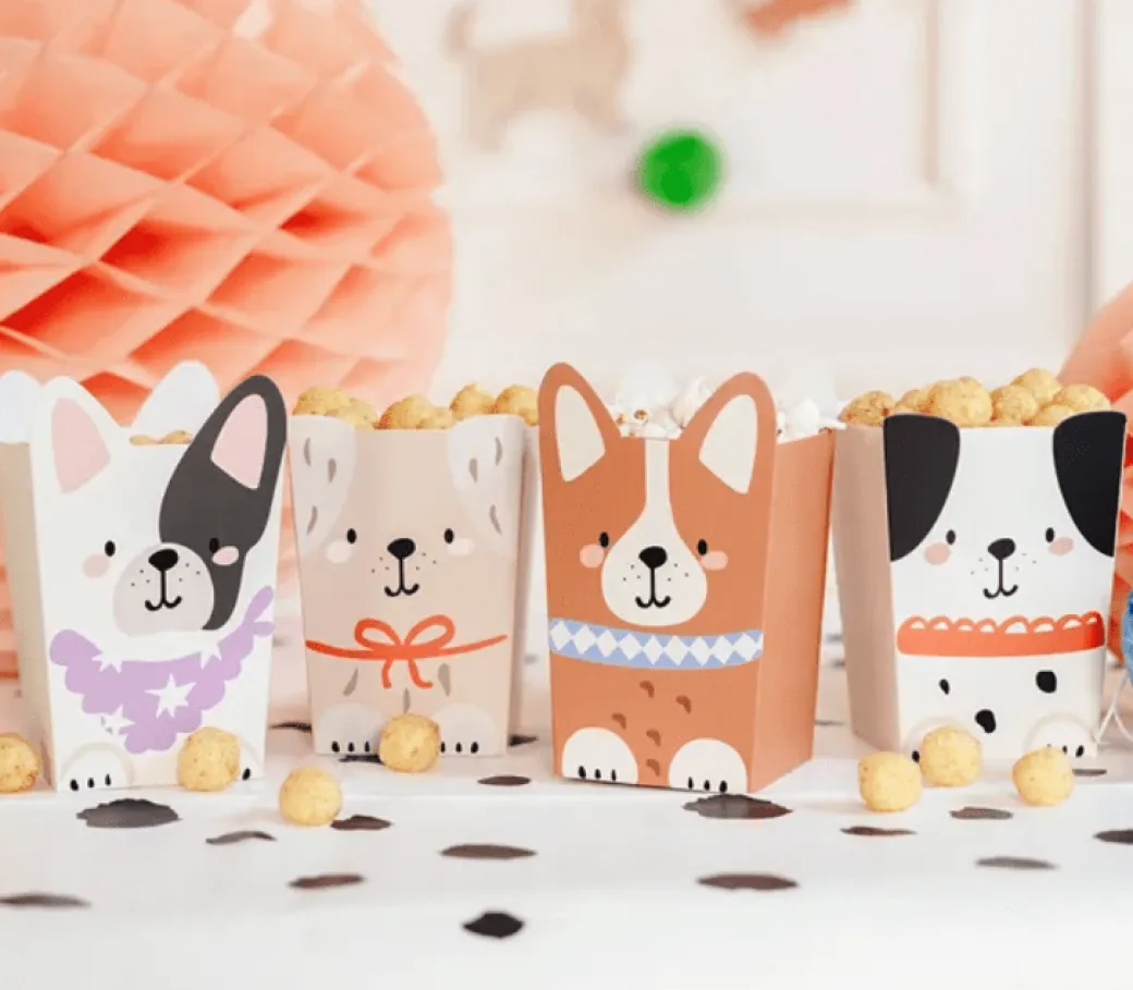 Popcornboxen Hunde 6 Stk.