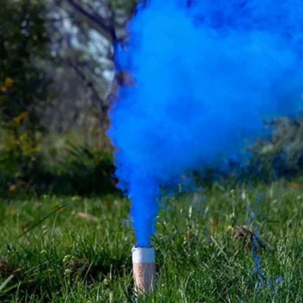 Rauchbombe 22,5 cm Gender Reveal - Blau