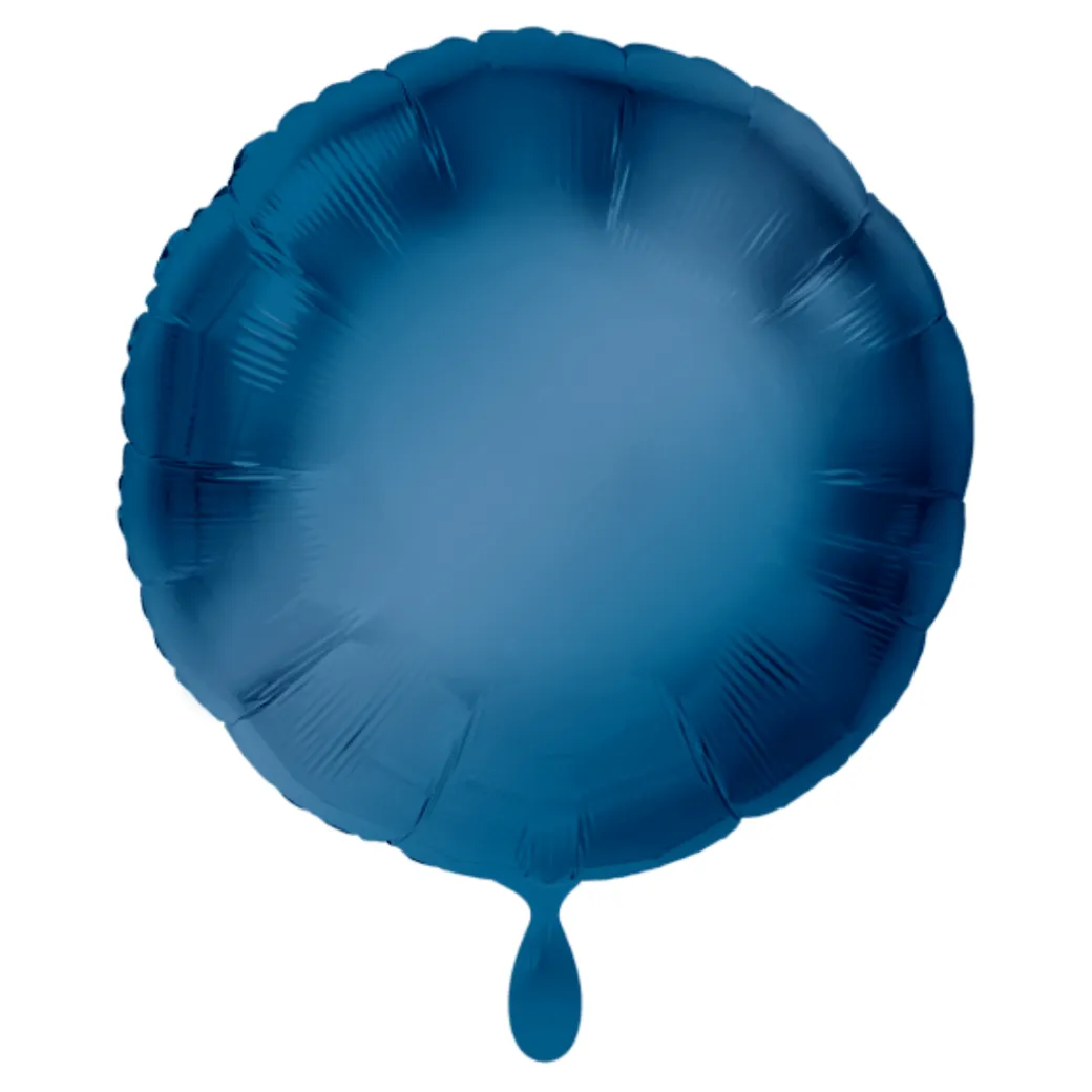Rund-Folienballon Blau