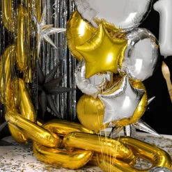 Rund-Folienballon Gold