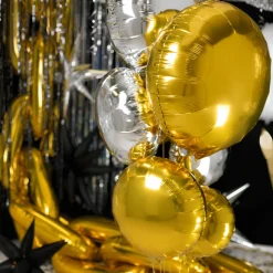 Rund-Folienballon Gold
