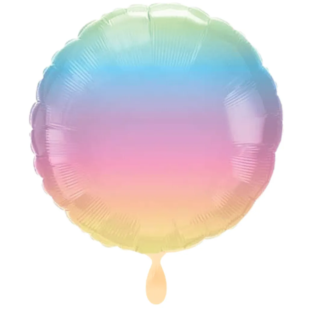 Rund-Folienballon Pastell Ombre