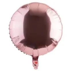 Rund-Folienballon Roségold Metallic (unverpackt)