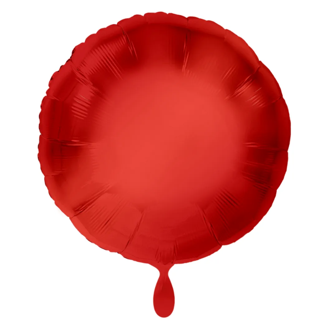 Rund-Folienballon Rot
