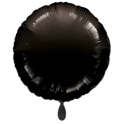 Rund-Folienballon Schwarz