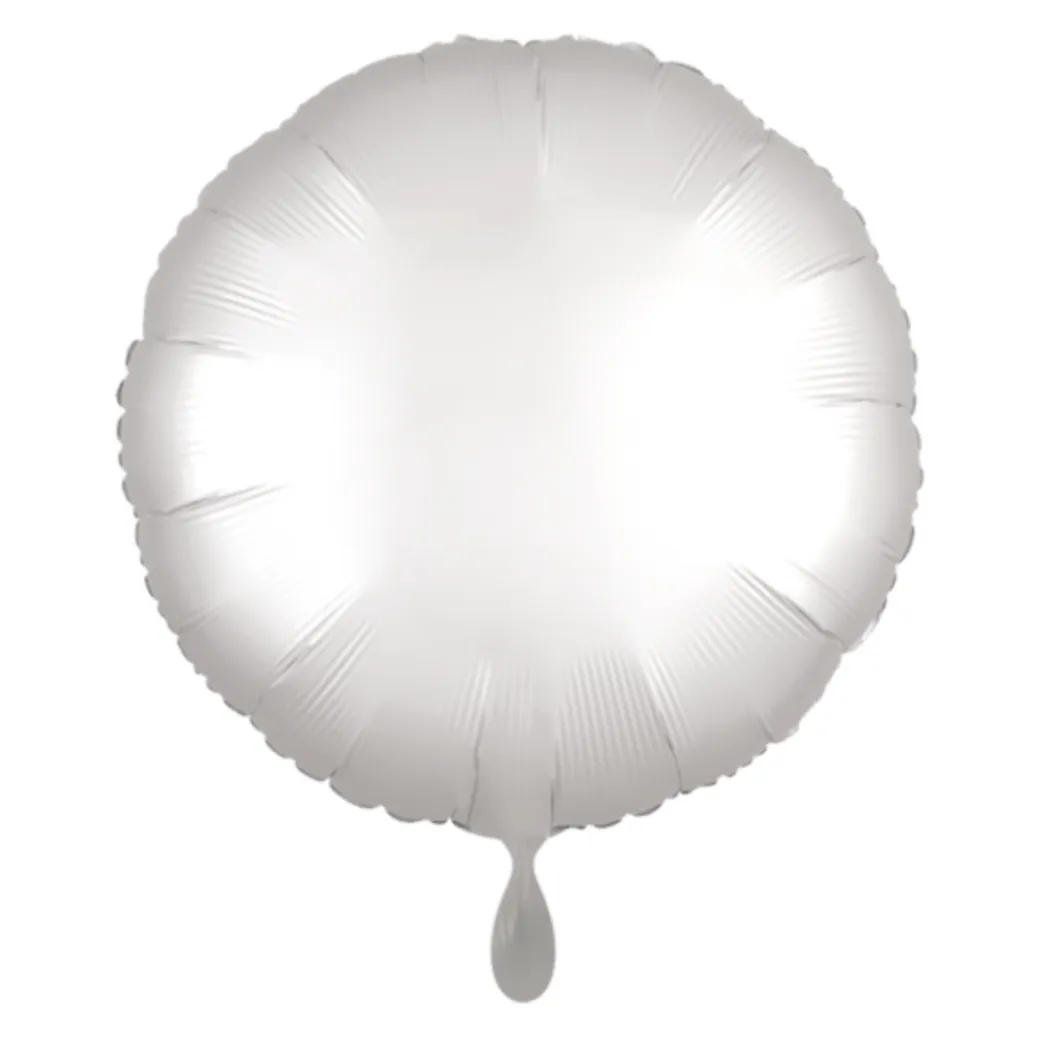 Rund-Folienballon Weiß