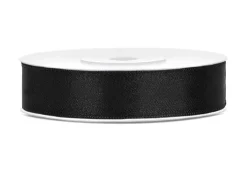 Satinband Schwarz Breit 25m