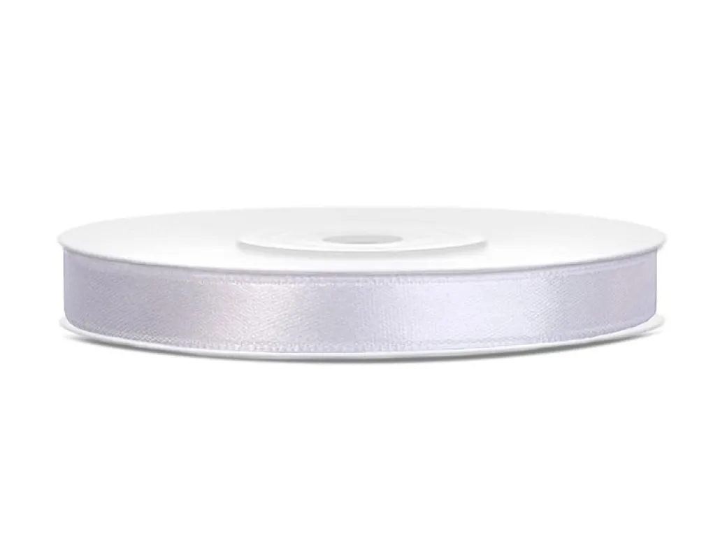 Satinband Weiß 25m
