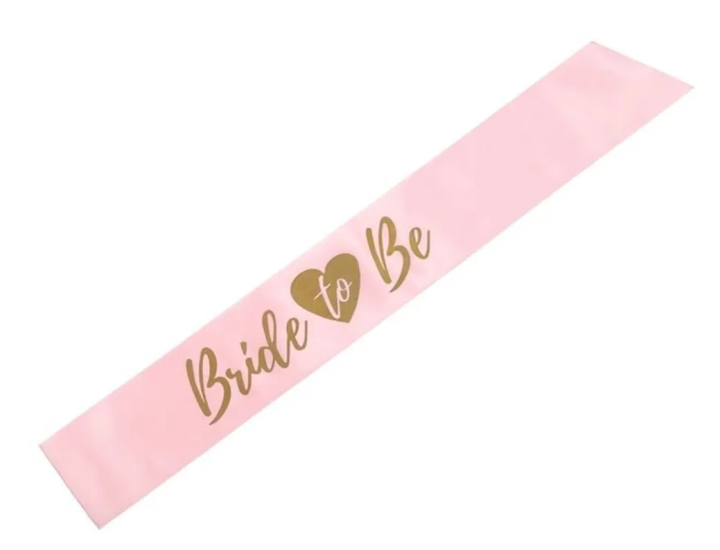 Schärpe "Bride to Be" Rosa