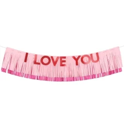 Seidenpapier Girlande "I Love You"