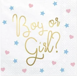 Servietten "Boy Or Girl" 20 Stk.
