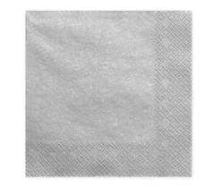 Servietten Einfarbig Silber 20 Stk.