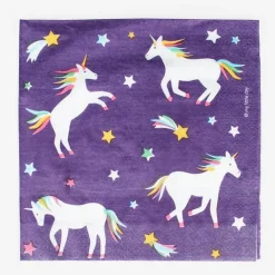 Servietten Einhorn Lila