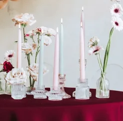 Stabkerze Pastellrosa 10 Stk.