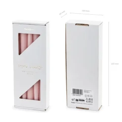 Stabkerze Pastellrosa 10 Stk.