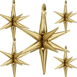 Sternenhimmel Set - 3D Sterne in Gold 5 Stk.