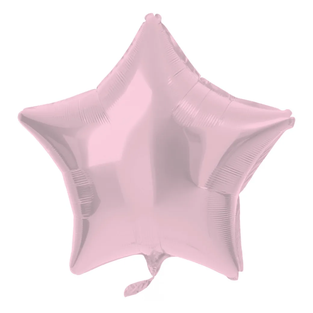 Stern-Folienballon Rosa Metallic