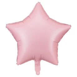 Stern-Folienballon Rosa Pastell