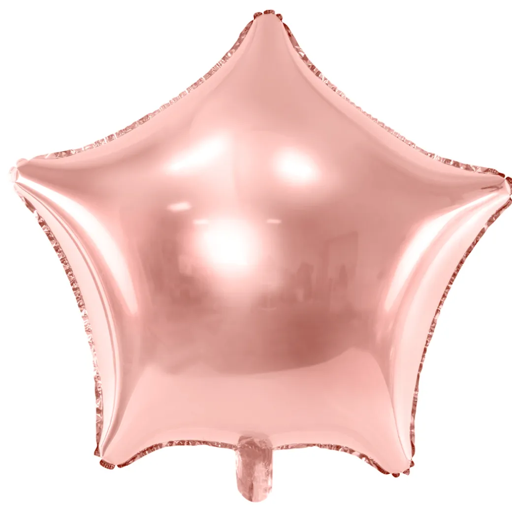 Stern-Folienballon Roségold XL