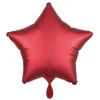 Stern-Folienballon Rot Satin