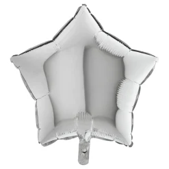 Stern-Folienballon Silber