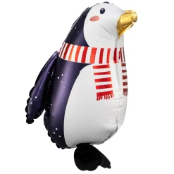 Tierballon Airwalker Pinguin mit Schal