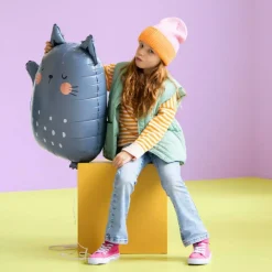 Tierballon XL Kater Grau