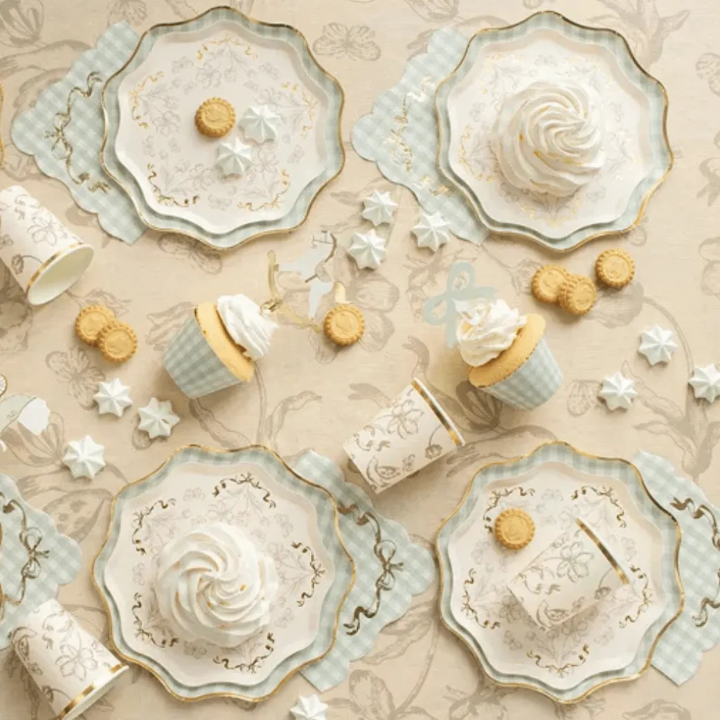 Tischdecke Beige Blumen