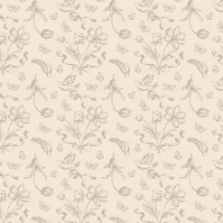 Tischdecke Beige Blumen