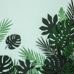 Tischdeko Tropical Paper Leaves