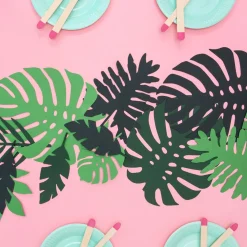 Tischdeko Tropical Paper Leaves