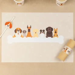 Tischset Hundeparty 6 Stk.