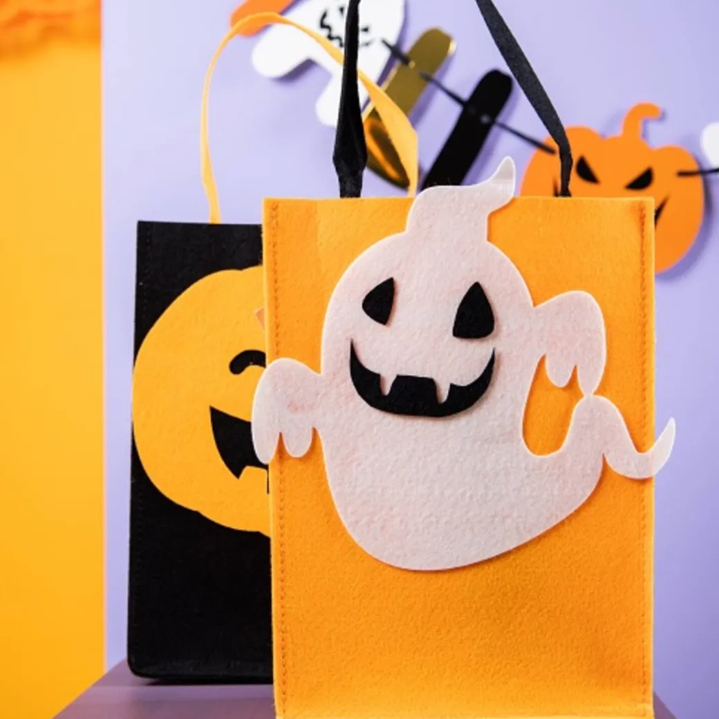 Trick or Treat Kürbis Filztasche