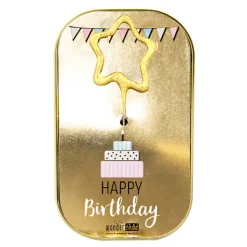 Wondercake "Happy Birthday" mit Stern-Wunderkerze