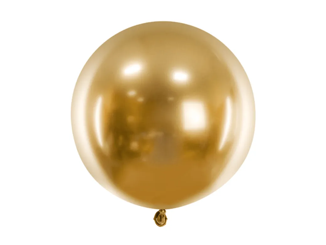 XL Ballon Ø 60cm Chrom-Gold