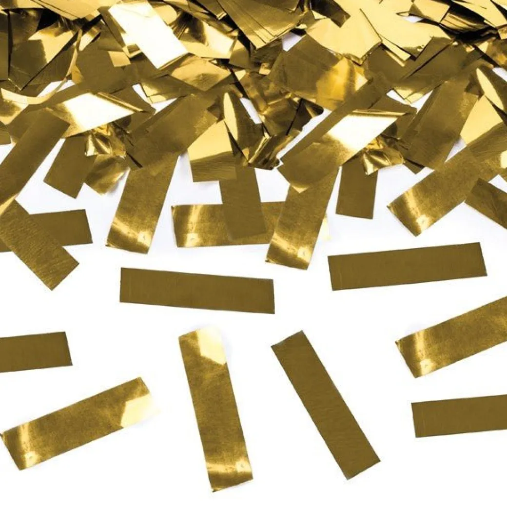 XL Konfettikanone 60cm Gold