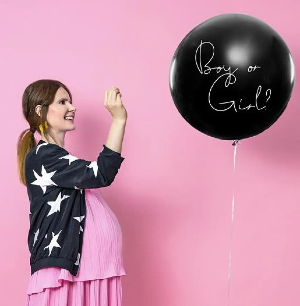 XXL Ballon Ø 1m Gender Reveal "Boy or Girl?" - It's a Boy!