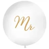 XXL Ballon Ø 1m "Mr" Gold