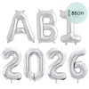 XXL Ballonschriftzug "ABI 2026" Silber