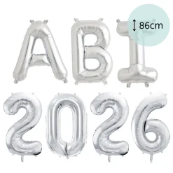 XXL Helium-Set "ABI 2026" Silber