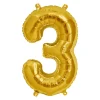 Zahlen Ballon 3 Gold