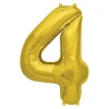 Zahlen Ballon 4 Gold