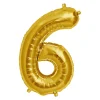 Zahlen Ballon 6 Gold