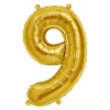 Zahlen Ballon 9 Gold