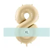 Zahlen Ballon 8 XL Beige